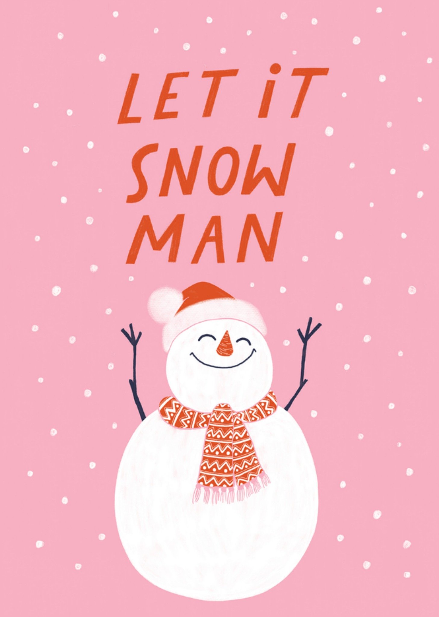 The Cardy Club Kerstkaart Sneeuwpop Standard Card