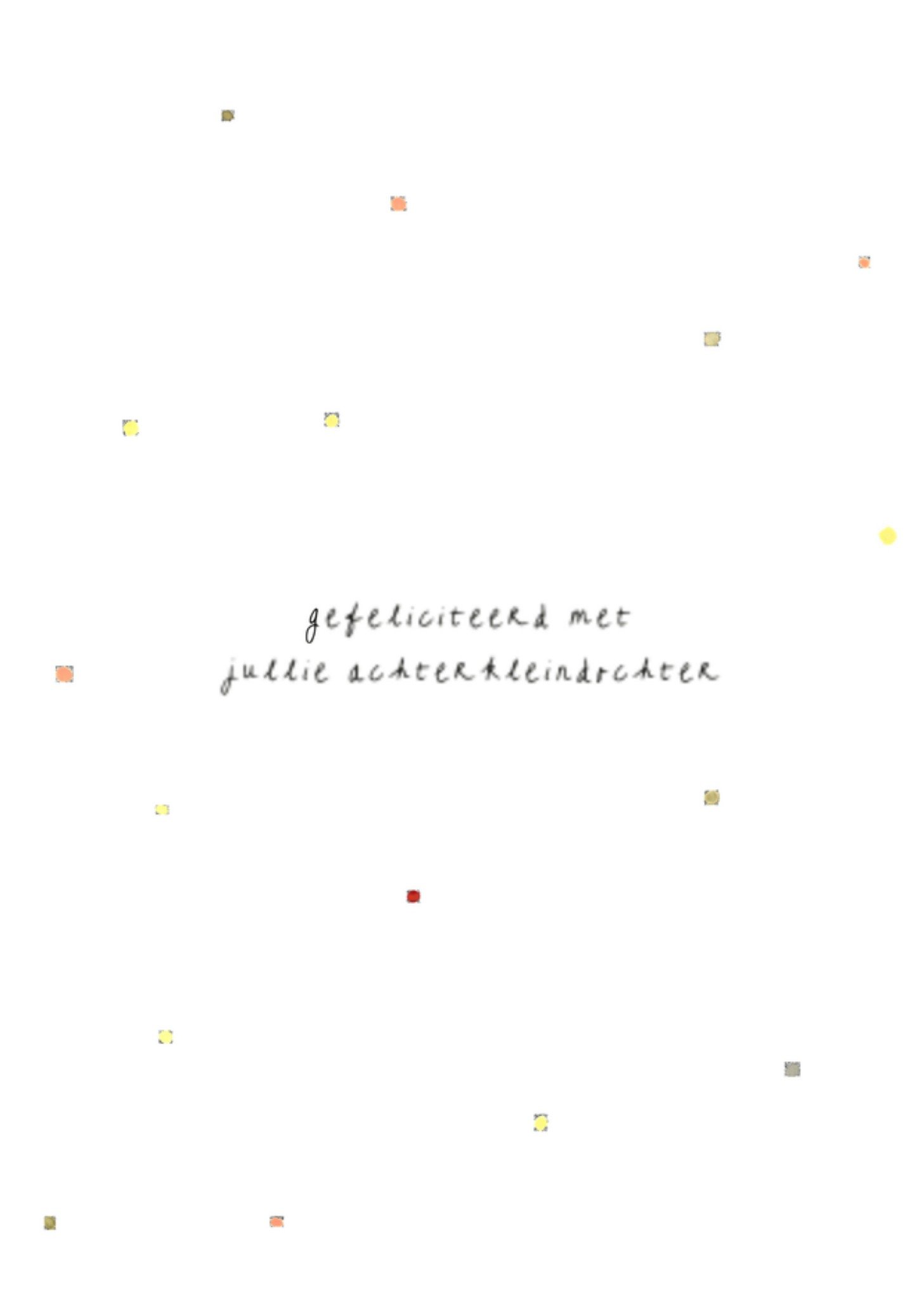 Geboortekaart achterkleindochter Kaart MILA