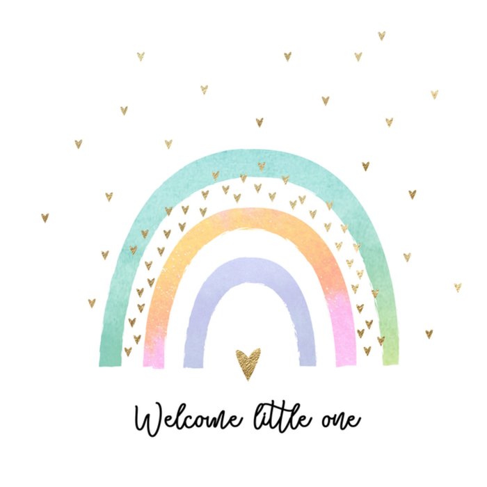 Luckz | Geboortekaart | Regenboog | Welcome little one