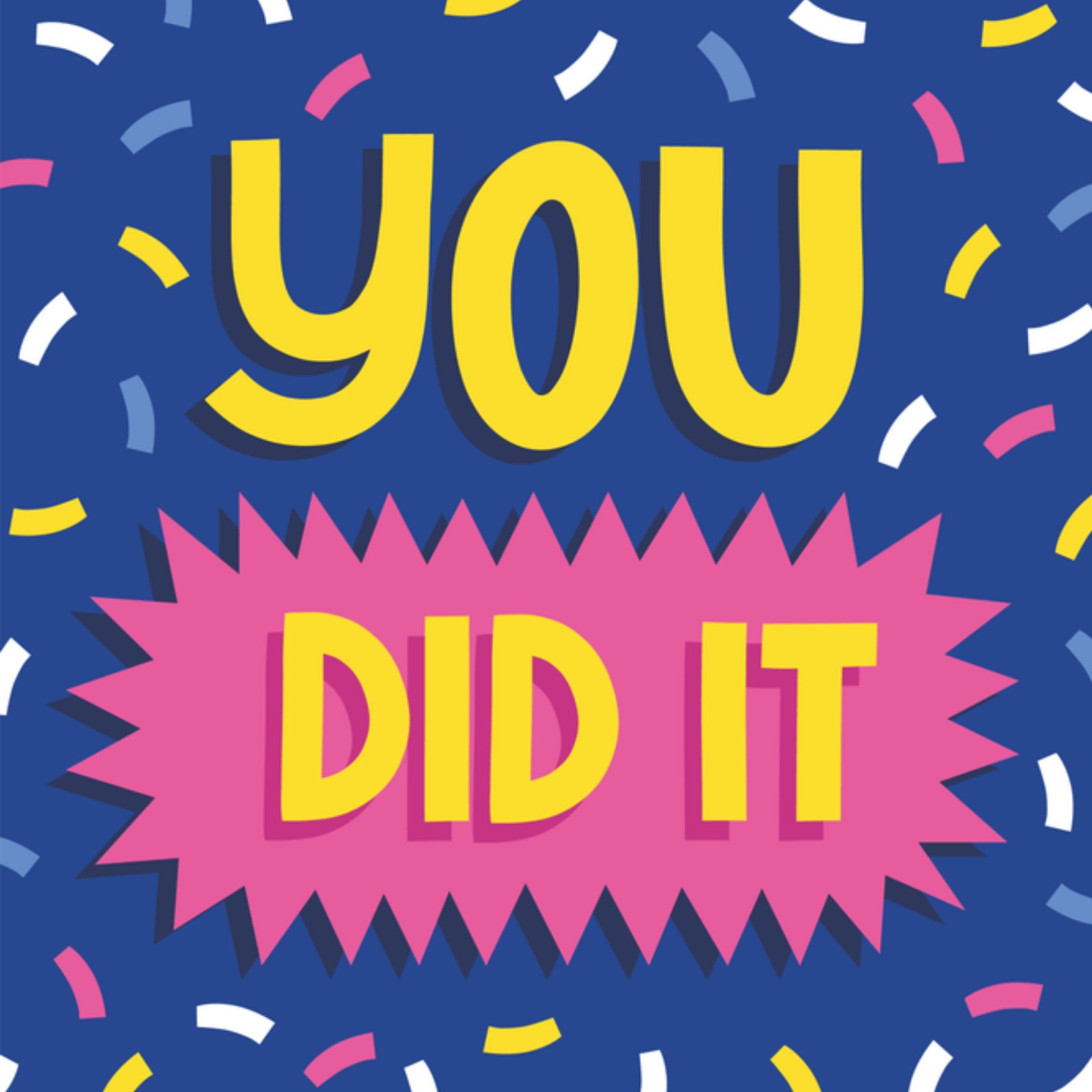 Greetz Geslaagd kaart You did it Vierkant