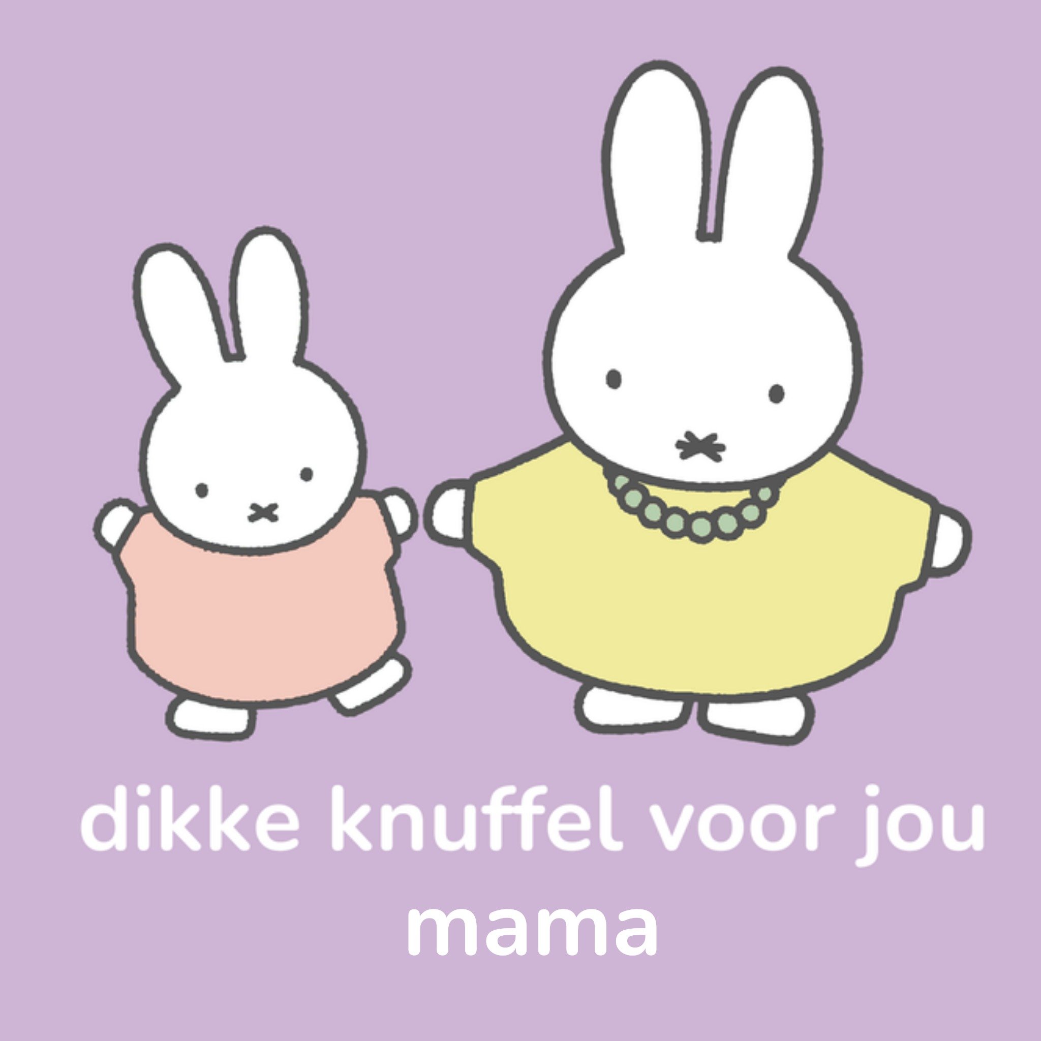 Miffy Moederdagkaart Dikke knuffel voor jou Mama Nijntje
