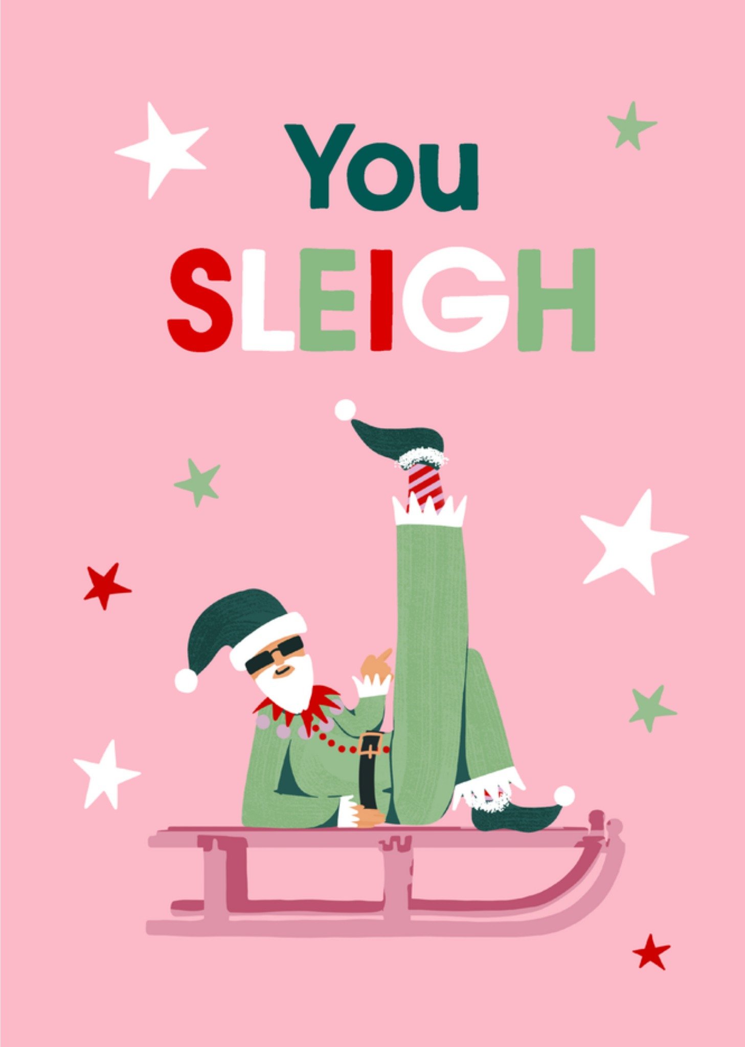 Greetz Kerstkaart You SLEIGH Standard Card