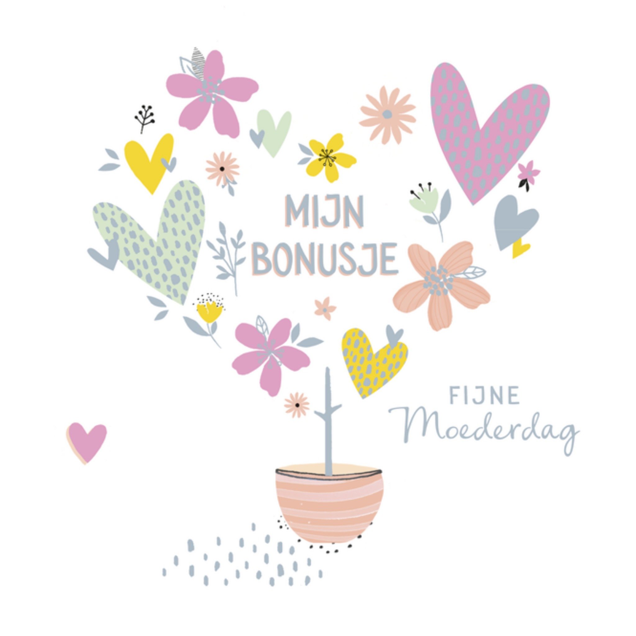 Moederdagkaart Bloemen Vierkante Kaart UK Greetings