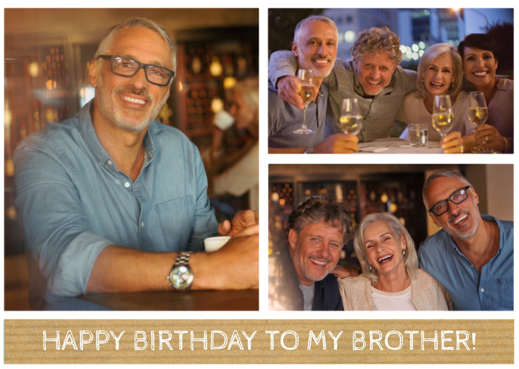 Verjaardagskaart fotokaart broer Kaart Greetz