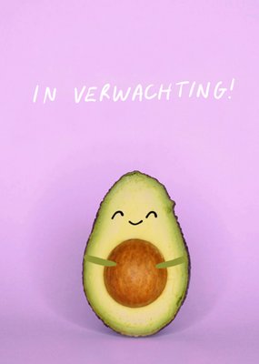 Jolly Awesome | Zwangerschapskaart | avocado