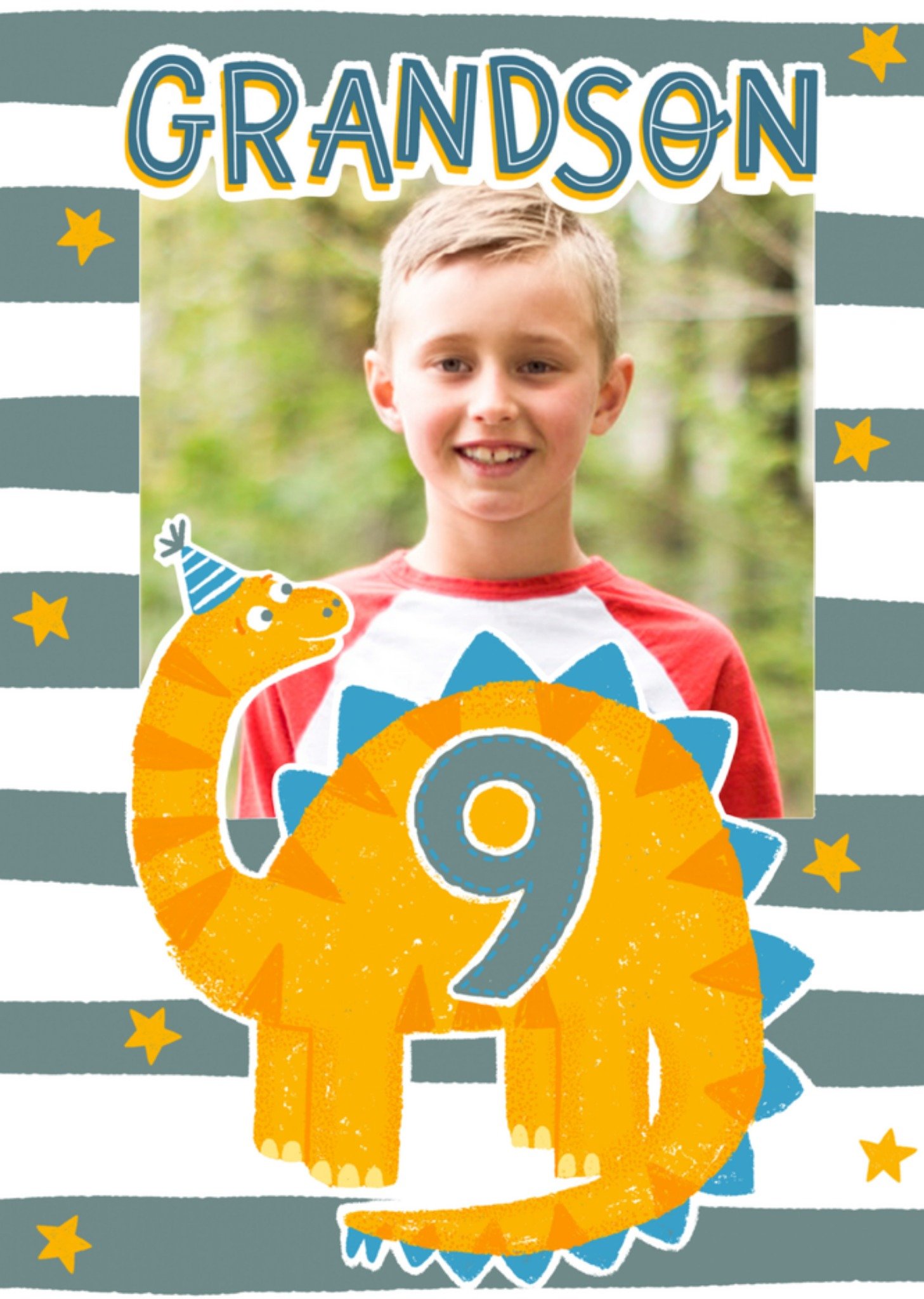 Verjaardagskaart Dinosaurs met leeftijd Greetz