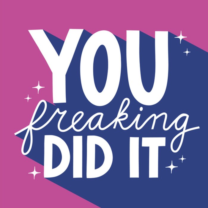 Greetz | Geslaagd kaart | You freaking did it