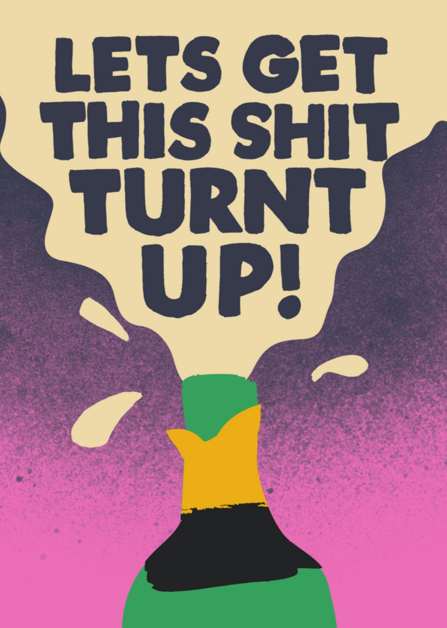 Verjaardagskaart illustratie Kaart Jolly Awesome