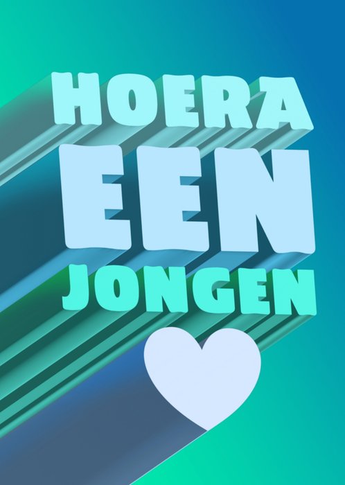 Greetz | Geboortekaart | hoera een jongen