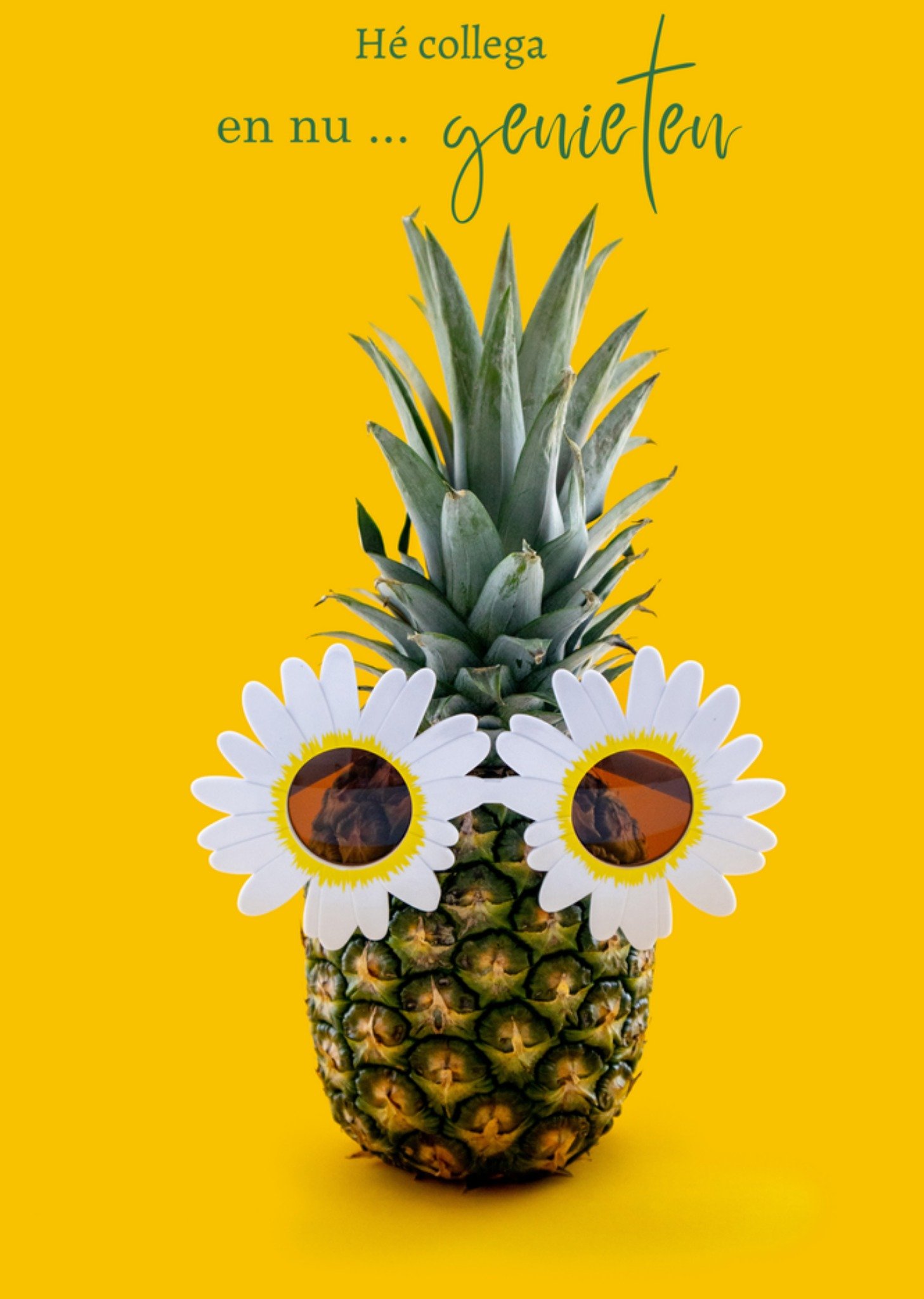 Pensioenkaart Collega En nu genieten Kaart Photoflash