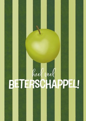 Tsjip Heel Veel Beterschappel Geïllustreerde Appel Kaart