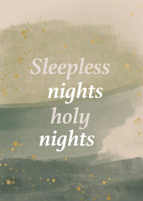 Greetz | Kerstkaart | Sleepless nights