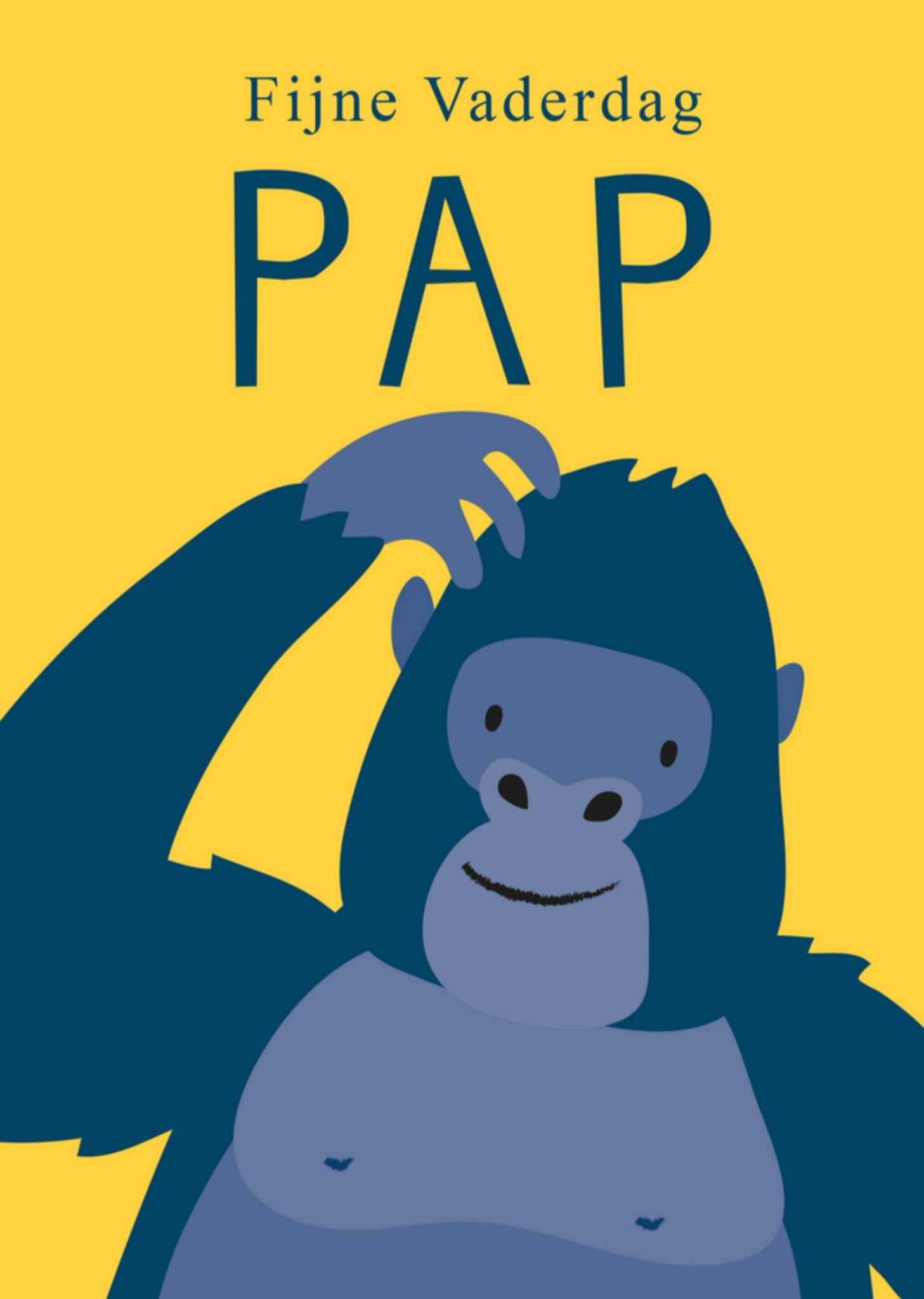 Vaderdagkaart gorilla Kaart Klara Hawkins