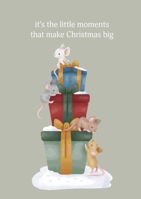 Little Dutch | Kerstkaart | It's the little moments that make christmas big
