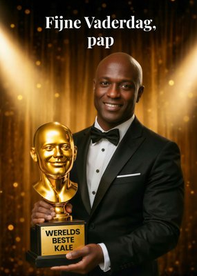 Werelds Beste Kale Trofee Voor Pap Vaderdagkaart