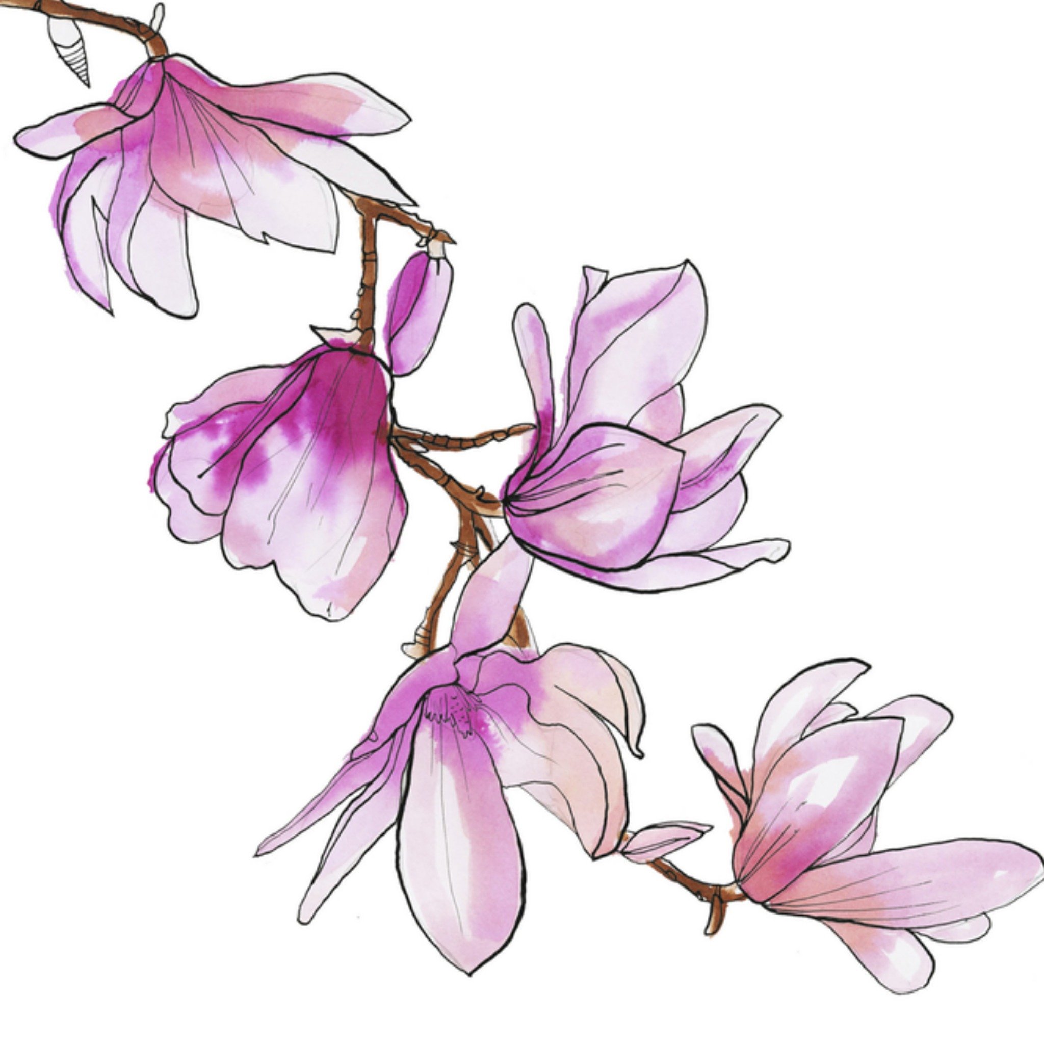 Marie Bodie Moederdagkaart bloemen Vierkante Kaart Marie Bodié