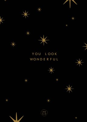 Zusss | Kerstkaart | Sterren | You look wonderful