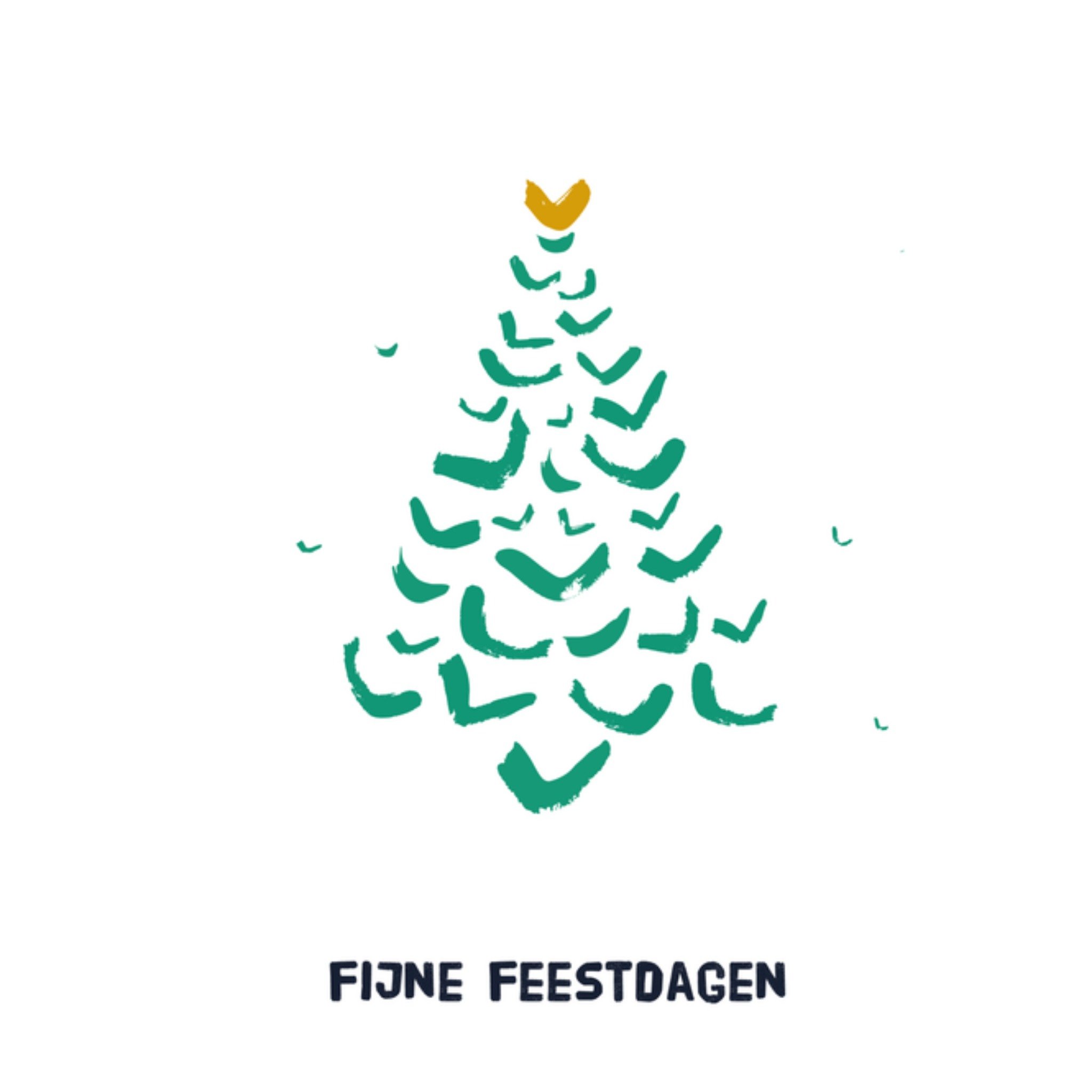 Kitchen of Smiles Kerstkaart fijne feestdagen Vierkant