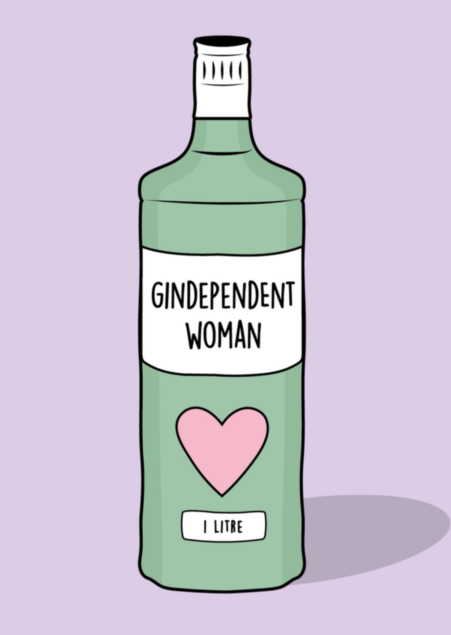 Verjaardagskaart fles gin Kaart Rumble Cards