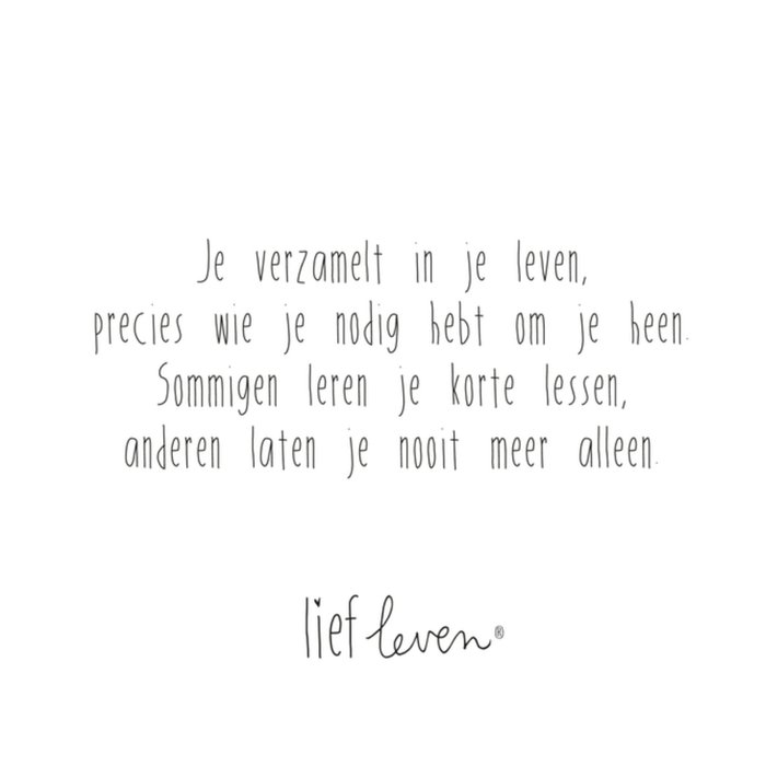 Lief Leven | Vriendschapskaart | vriendschap