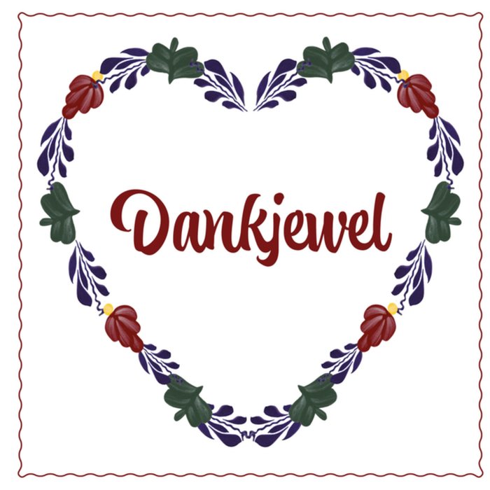 Boerenbont | Bedanktkaart | Dankjewel