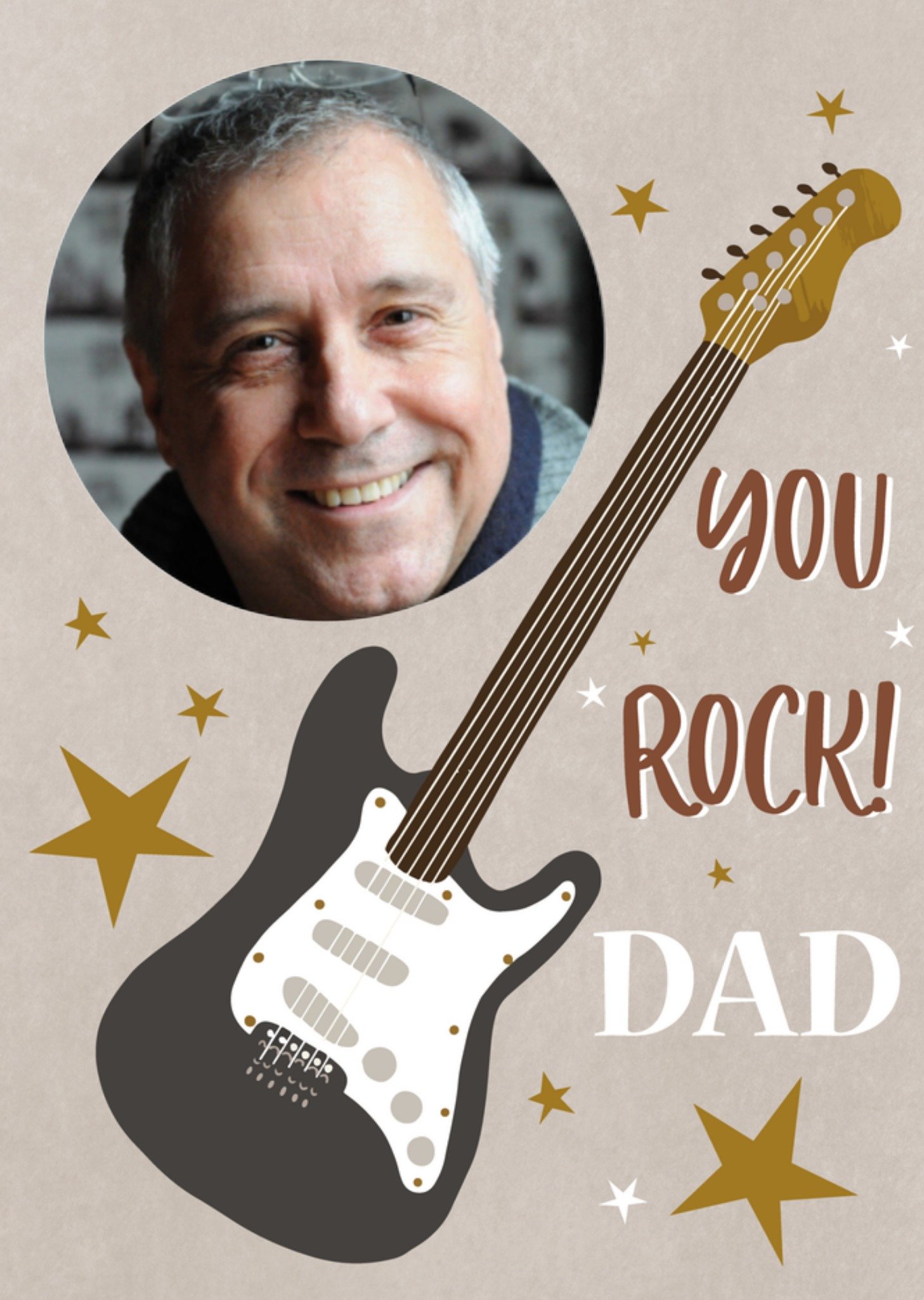 Vaderdagkaart foto gitaar Kaart Tsjip
