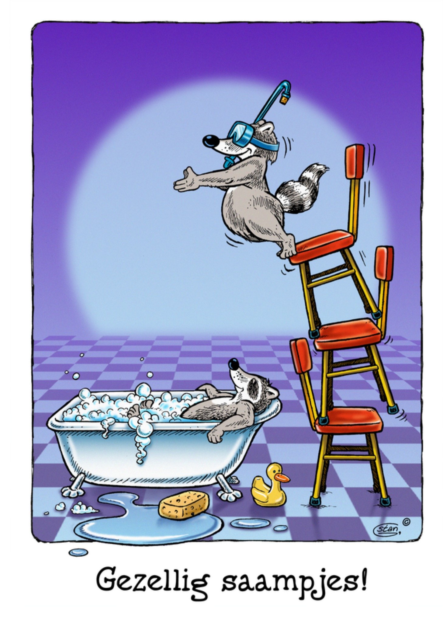 Bengels Nieuwe Woning Kaart Gezellig Kaart Stan Groenland