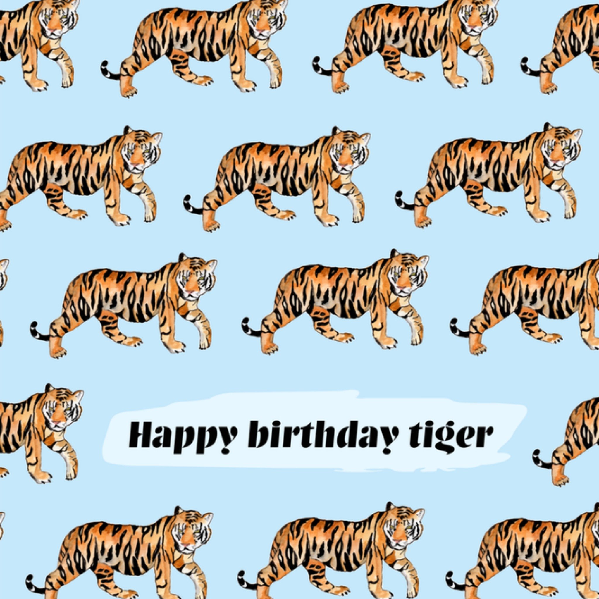 Greetz Verjaardagskaart Illustratie Eten Vierkant