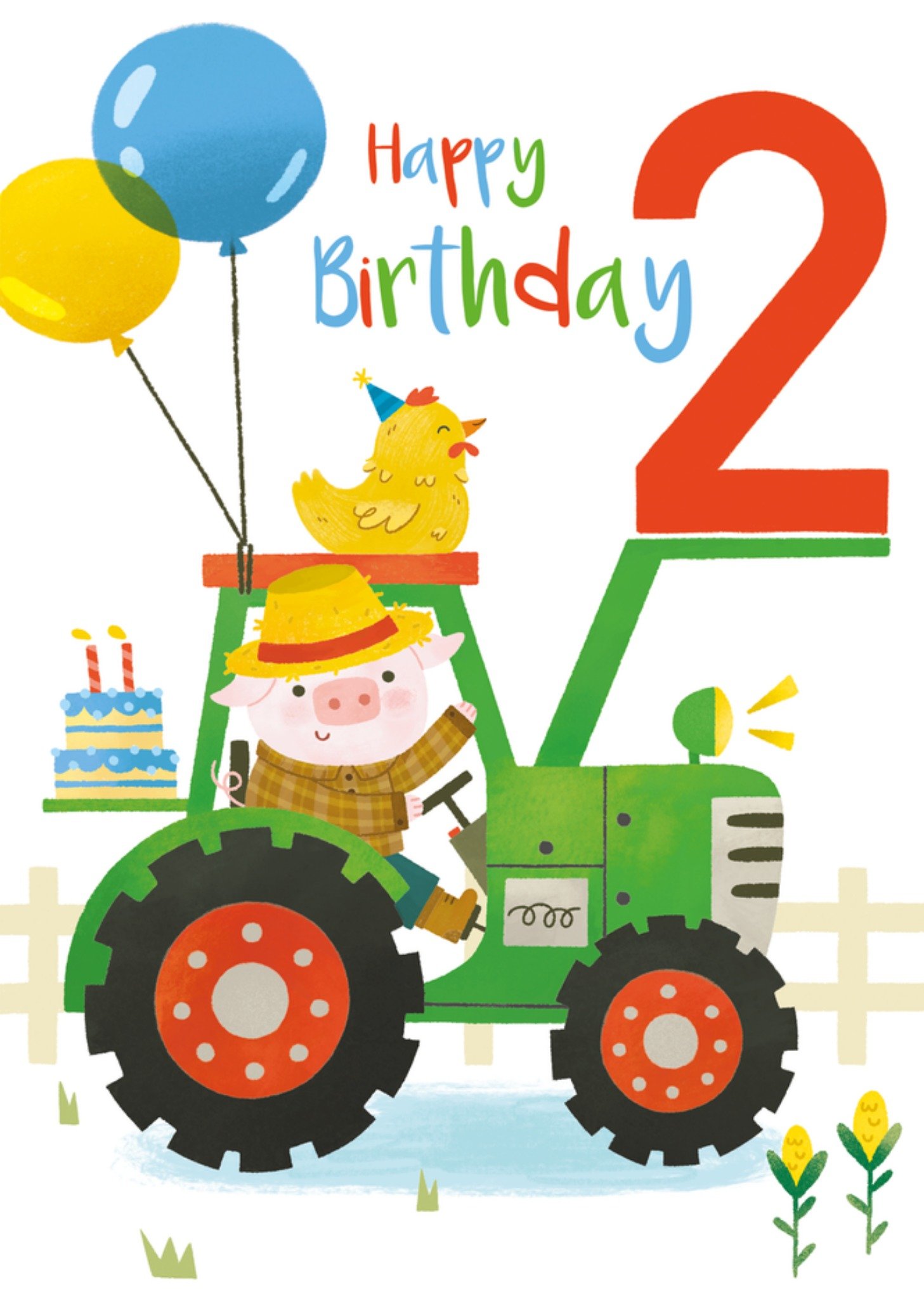 Abacus Verjaardagskaart boerderij avontuur Kaart Abacus Cards