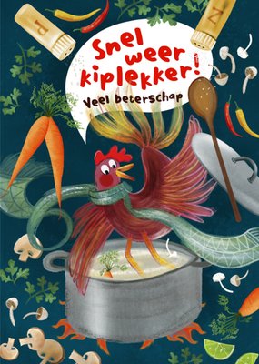 Fishuals | Beterschapskaart | Snel weer kiplekker