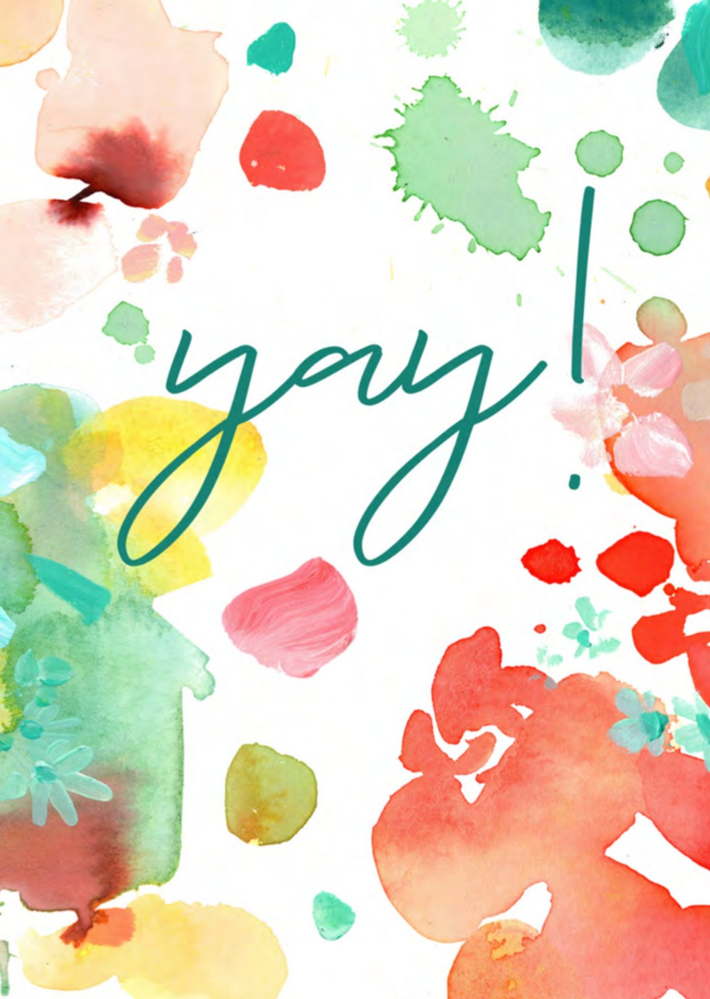 Verjaardagskaart aquarel Kaart Jewel Branding