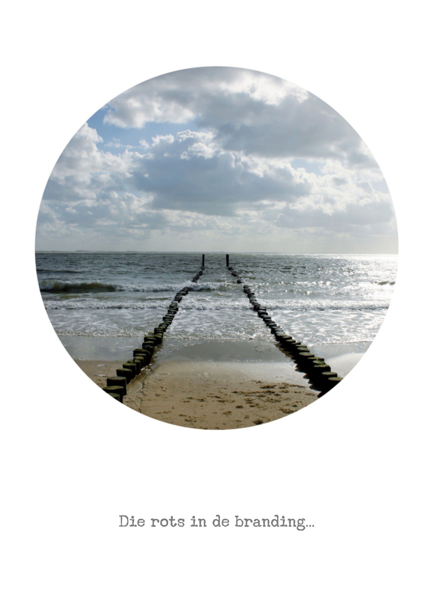 Condoleancekaart Rots in de branding Bright Spot