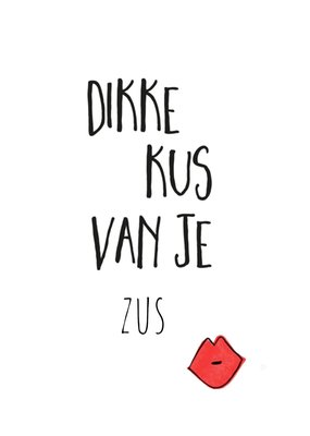 Greetz | Beterschapskaart | Dikke kus van je zus