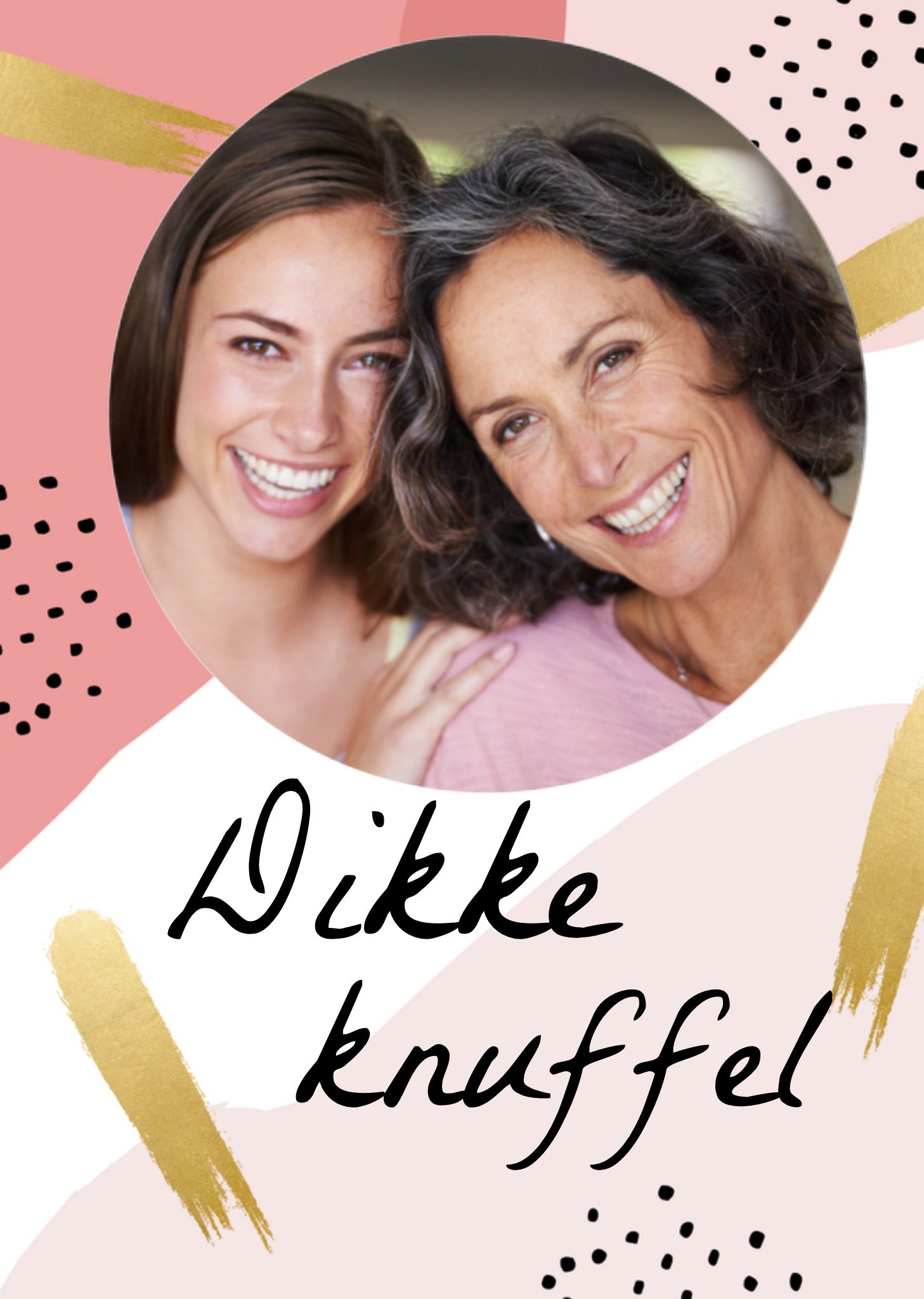 Greetz Moederdagkaart Dikke knuffel fotokaart Standard Card