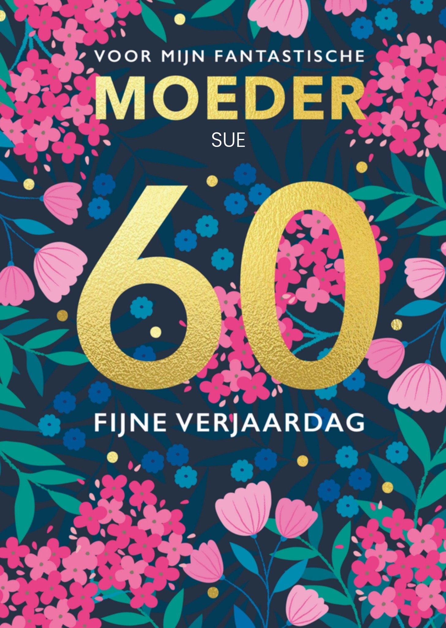 Verjaardagskaart 60 jaar Kaart Klara Hawkins