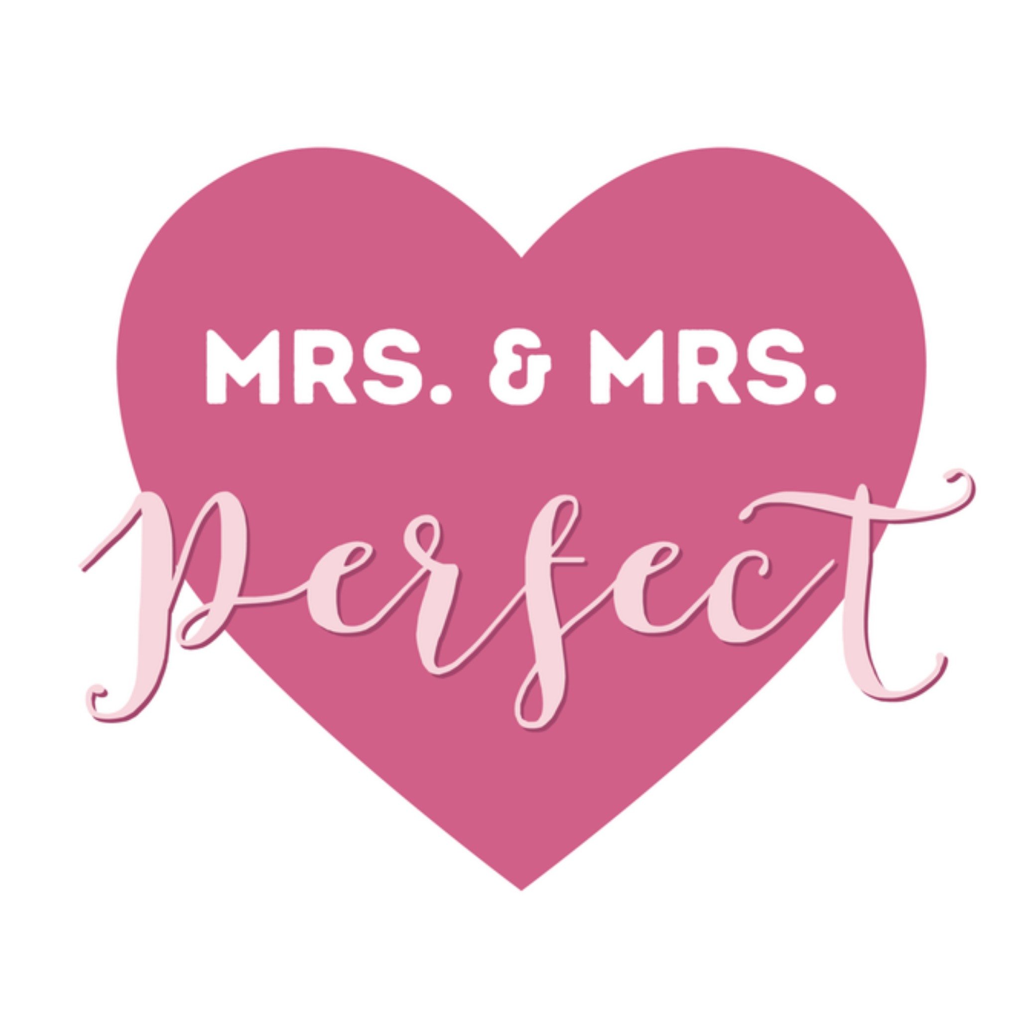 Greetz Huwelijkskaart Mrs Mrs Vierkant