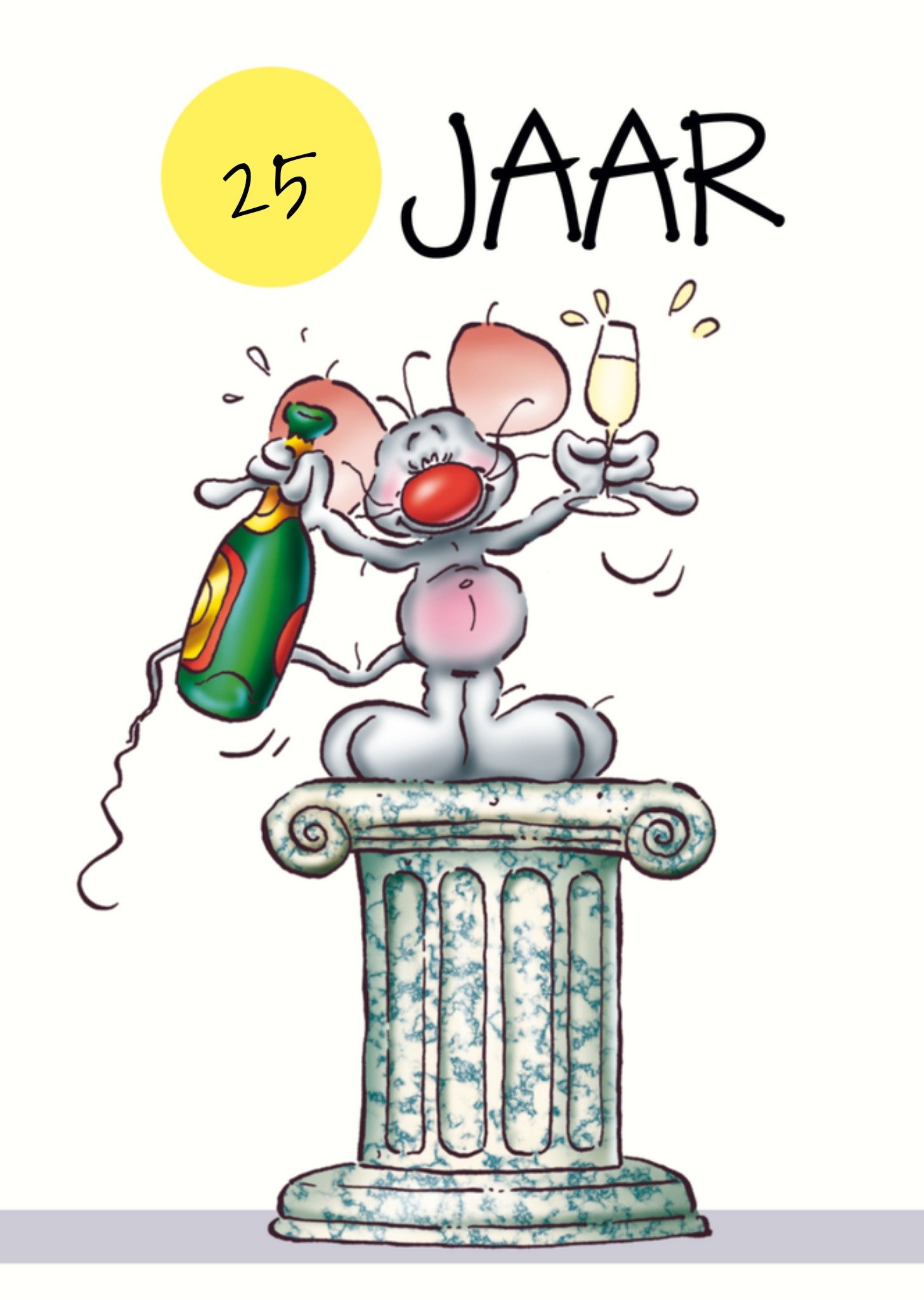 Verjaardagskaart 25 jaar Kaart Doodles