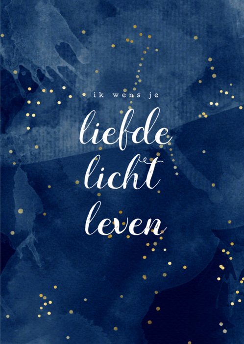 Dagelijksebroodkruimels | Kerstkaart | ik wens je liefde licht leven.