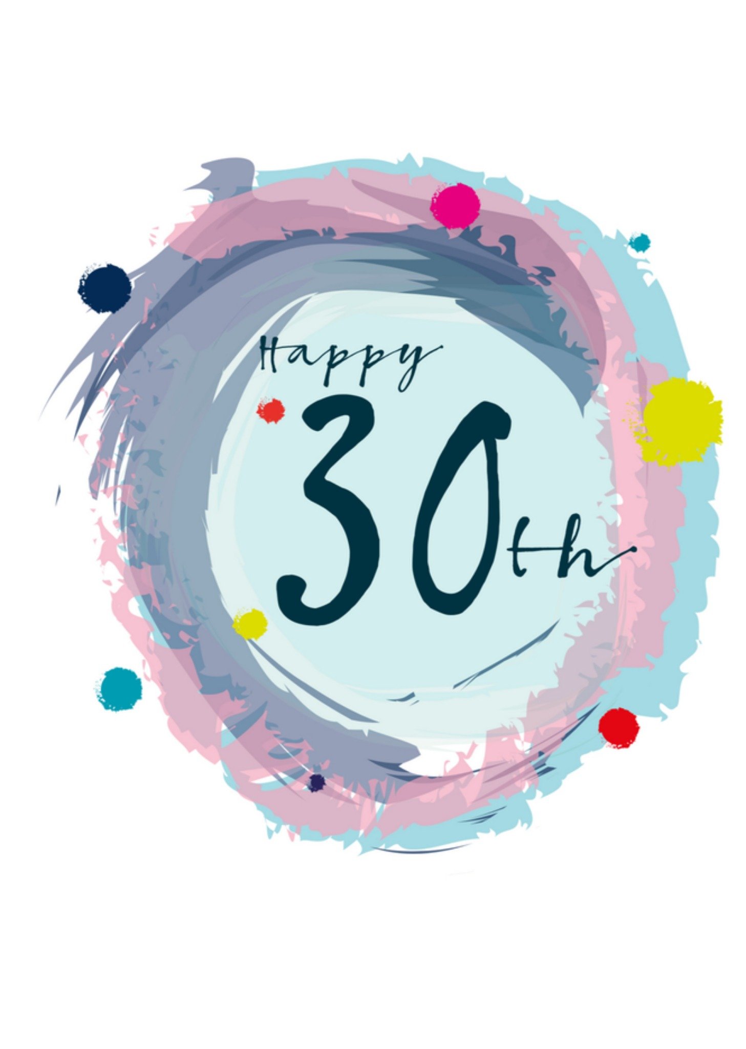 Verjaardagskaart Happy 30th Kaart Papagrazi