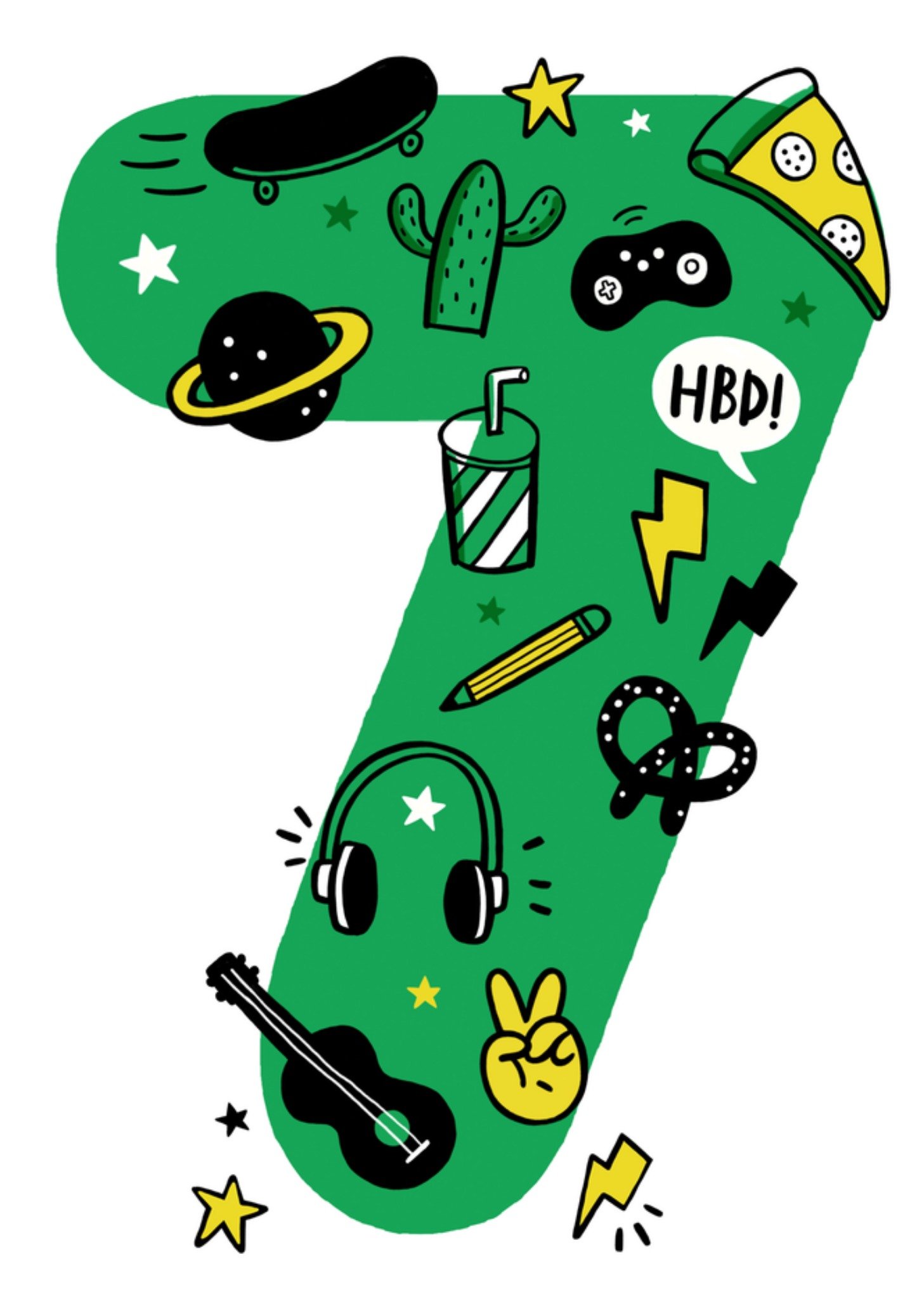 Verjaardagskaart 7 Kaart UK Greetings