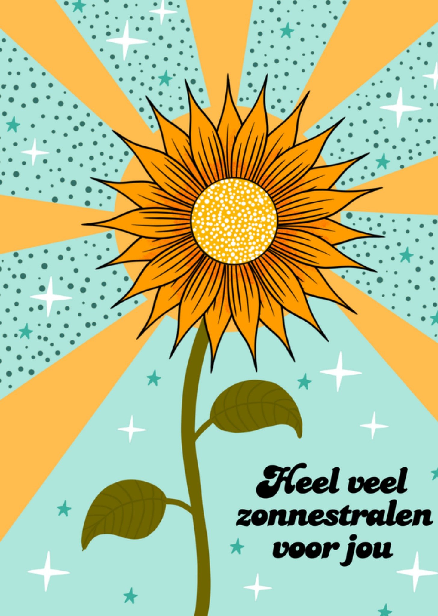 Denken aan Zon Bloem Greetz