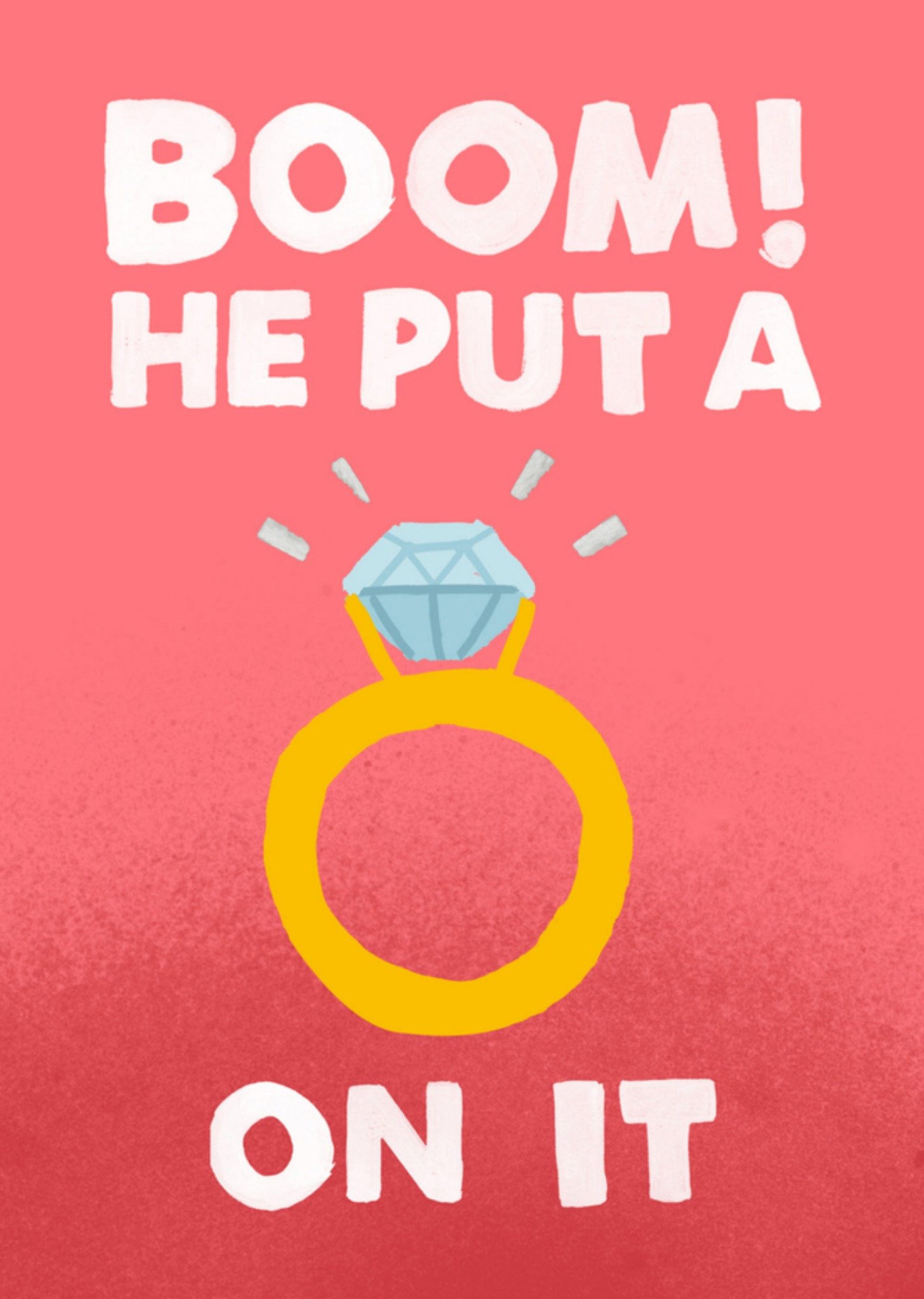 Huwelijkskaart verloofd Kaart Jolly Awesome