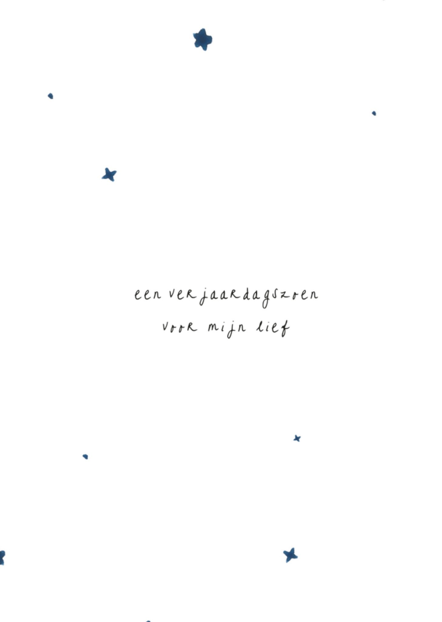 Verjaardagskaart Verjaardagszoen voor mijn lief Kaart MILA