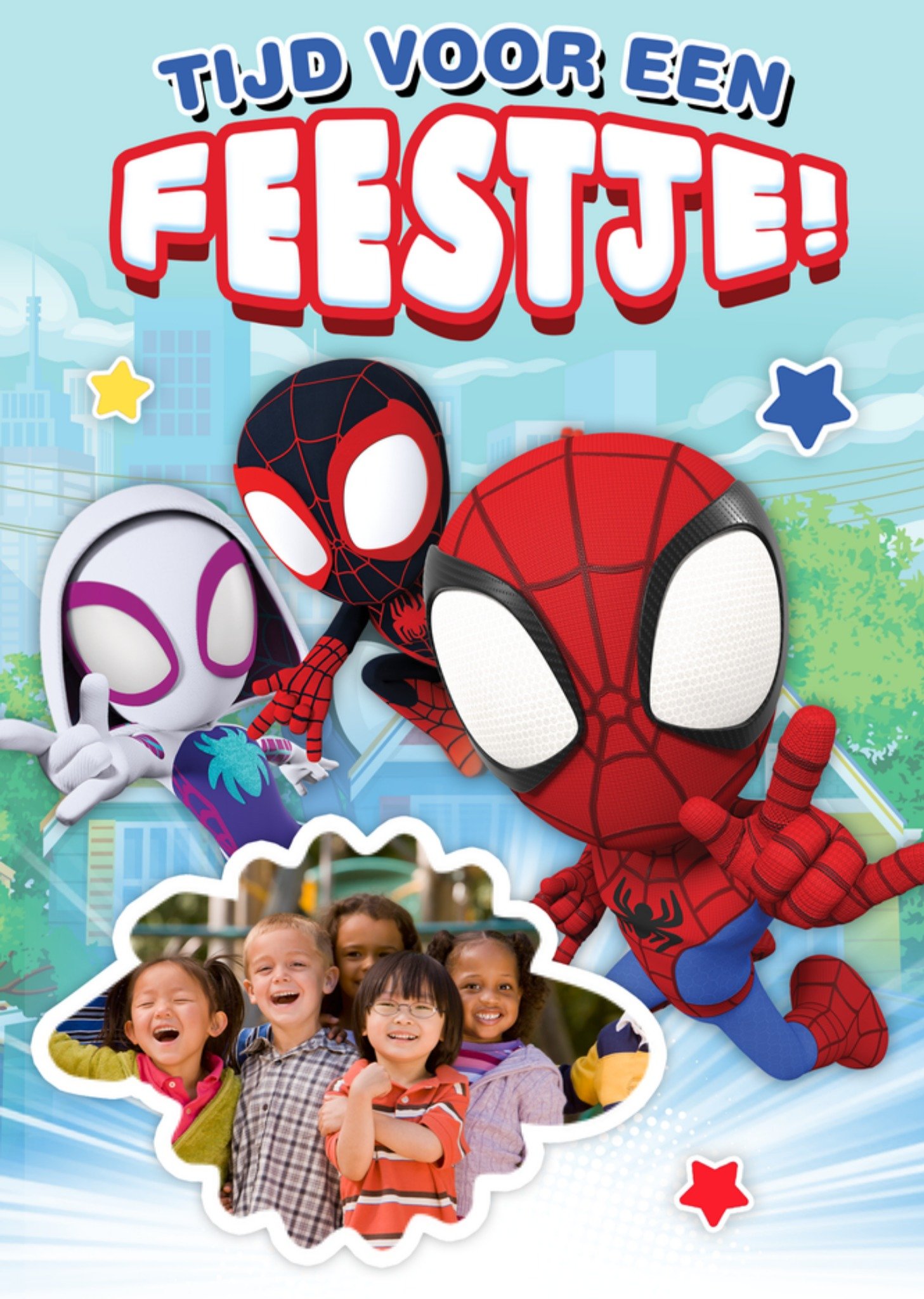 Spiderman Verjaardagskaart Tijd voor een feestje Kaart Marvel