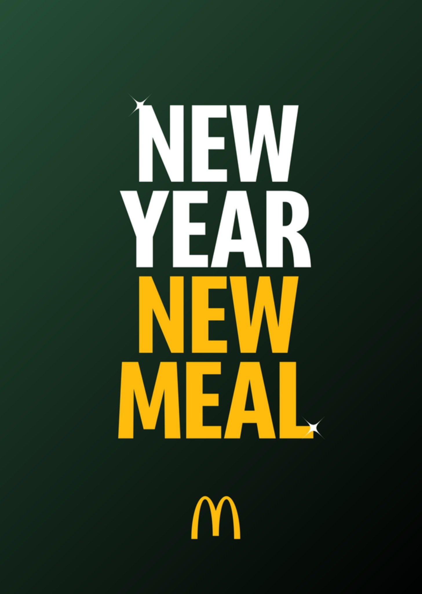Greetz McDonalds Partnership Nieuwjaarskaart New year new meal Standard Card