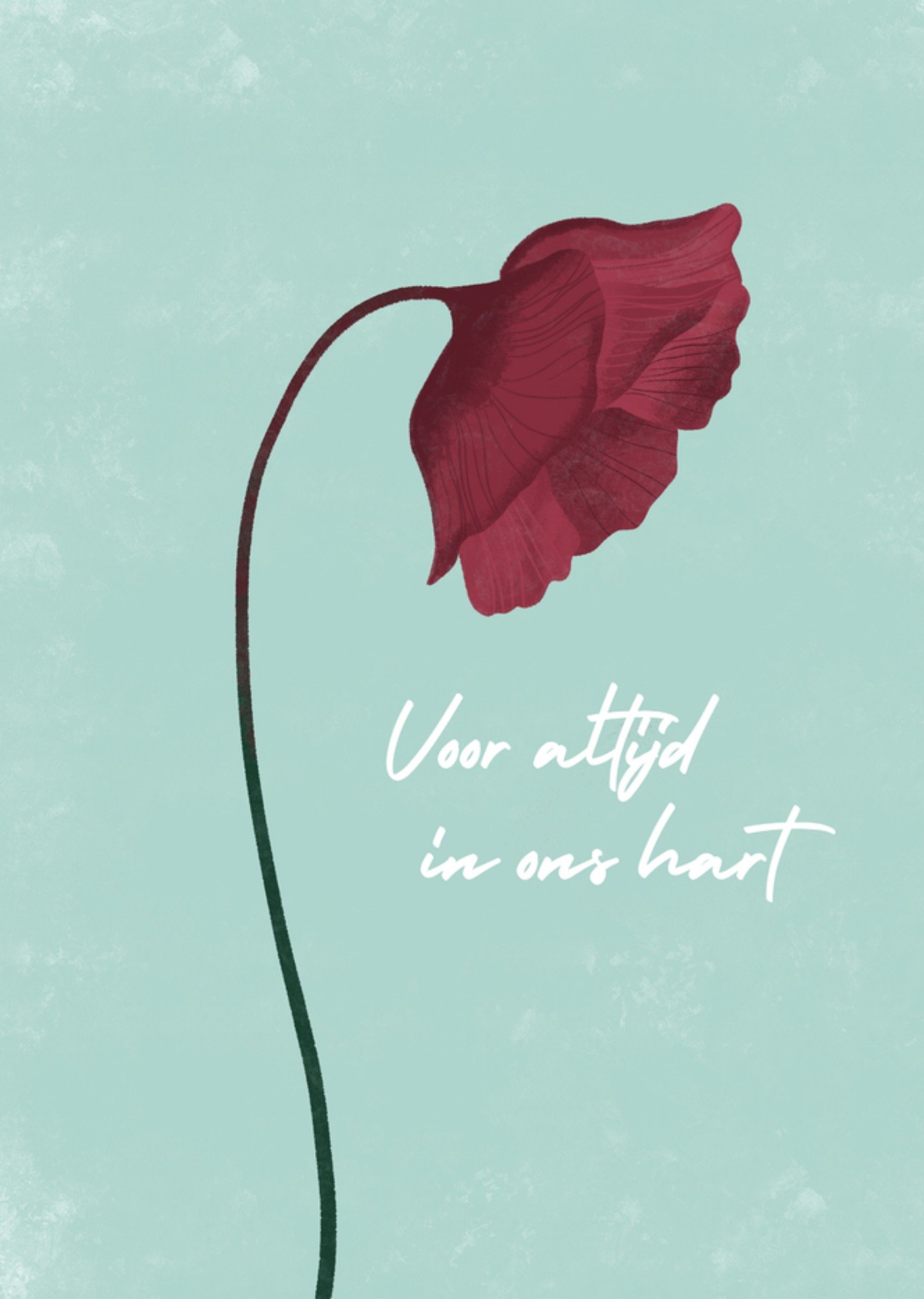 Greetz Condoleance Voor altijd in ons hart Standard Card