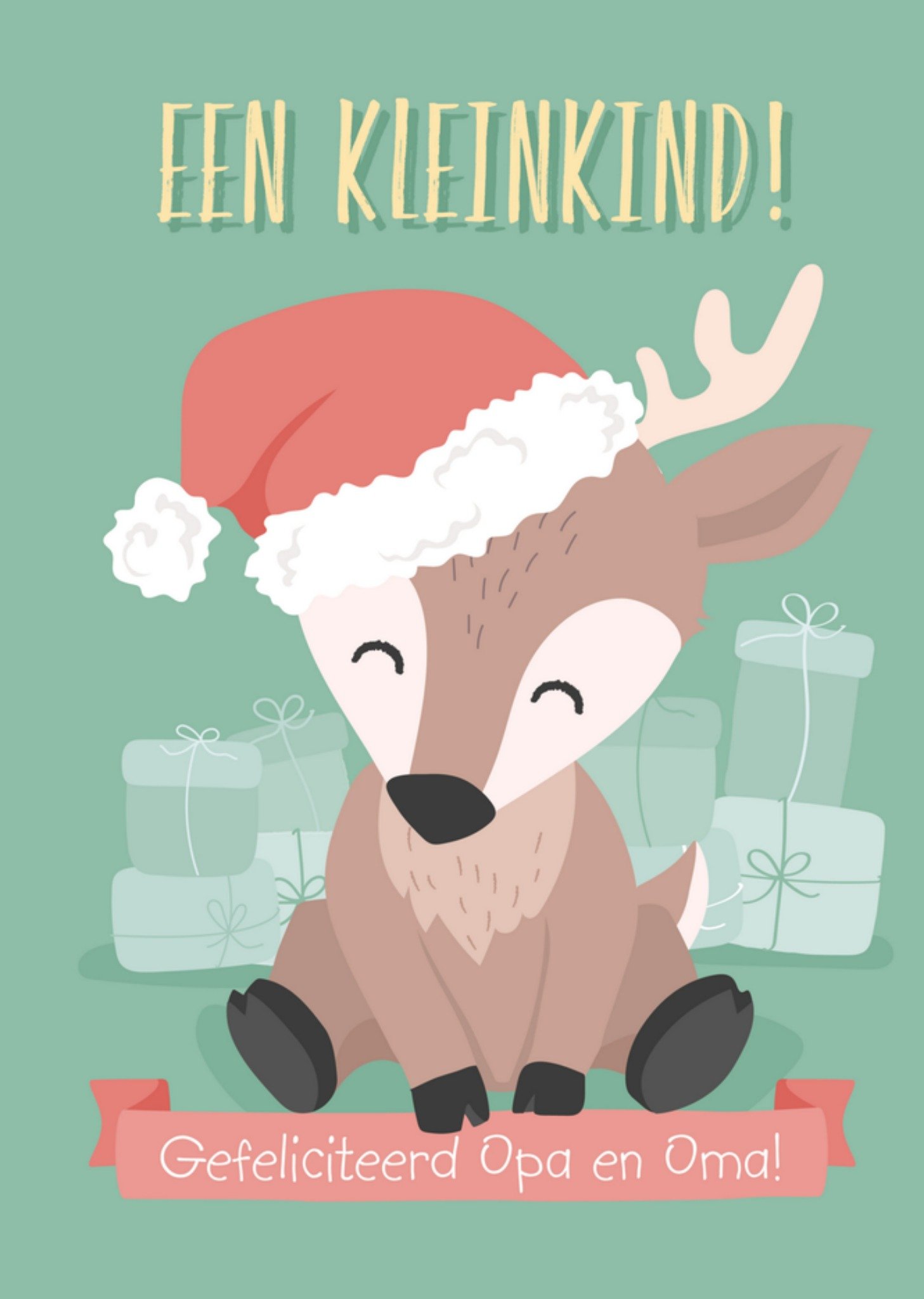 Kerstkaart verjaardag Tante Kaartje