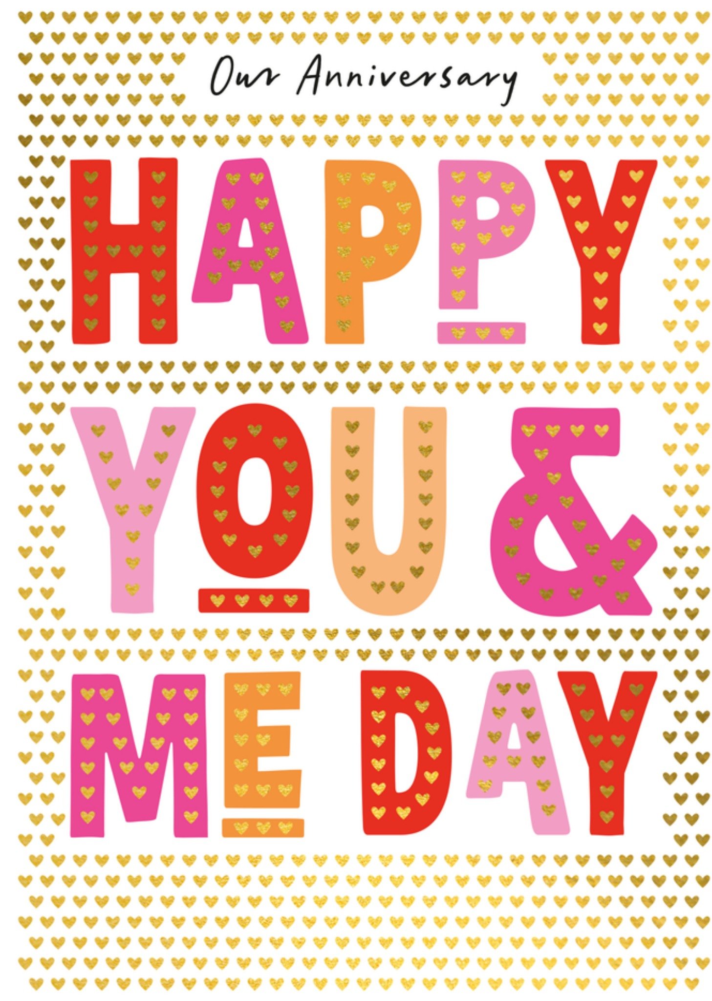 Abacus Jubileum kaart Happy You And Me Day Kaart Abacus Cards