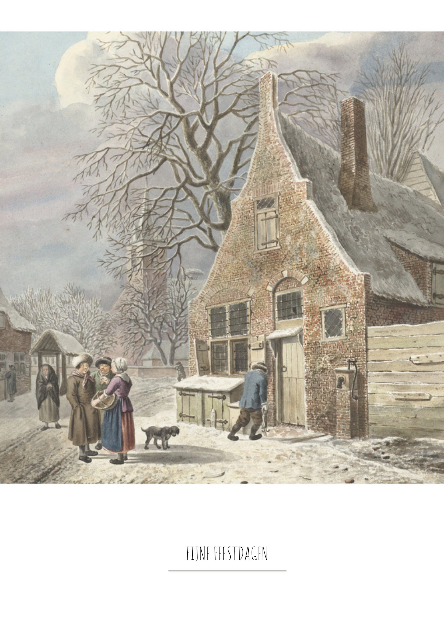 Greetz Kerst Kunst Geschiedenis Standard Card