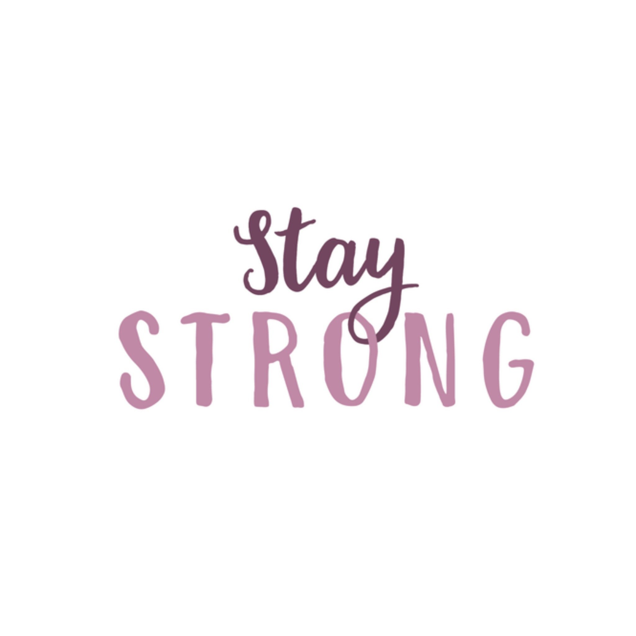 Greetz Sterkte kaart Stay strong Vierkant